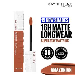 Maybelline New York SuperStay Matte Ink Liquid Lipstick - 70 Amazonian, Highly pigmented, Transfer Proof & Fade Proof. Maybelline New York SuperStay Matte Ink Liquid Lipstick Lasts Up To 16 Hour | 5ml
