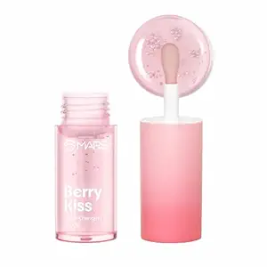 MARS Color Changing Lip Oil (4.5 ml) (03-BERRY KISS) With Fat Applicator | Skin Nourishing Ingredients - Olive Fruit Oil, Jojoba Oil | Hydrating & Moisturising